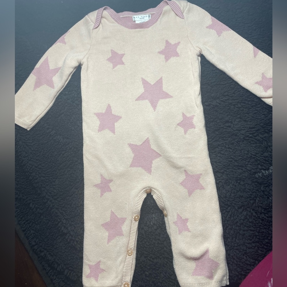 Max Studio Baby Girl Knit Romper